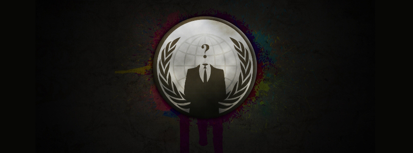 Capa para Facebook anonymous